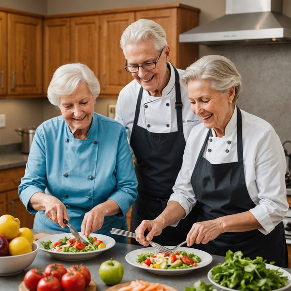 Quels sont les avantages de l'apprentissage de nouvelles compétences culinaires pour la santé cognitive et émotionnelle des seniors ?